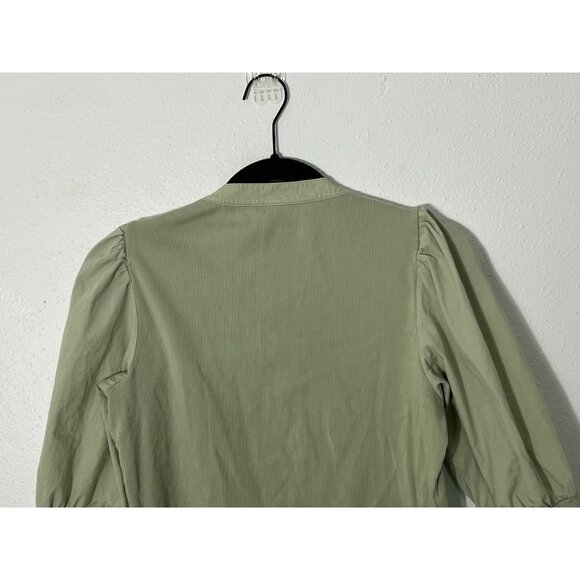 Veronica Beard Coralee Top Dusty Sage Green Size Medium - Picture 8 of 15